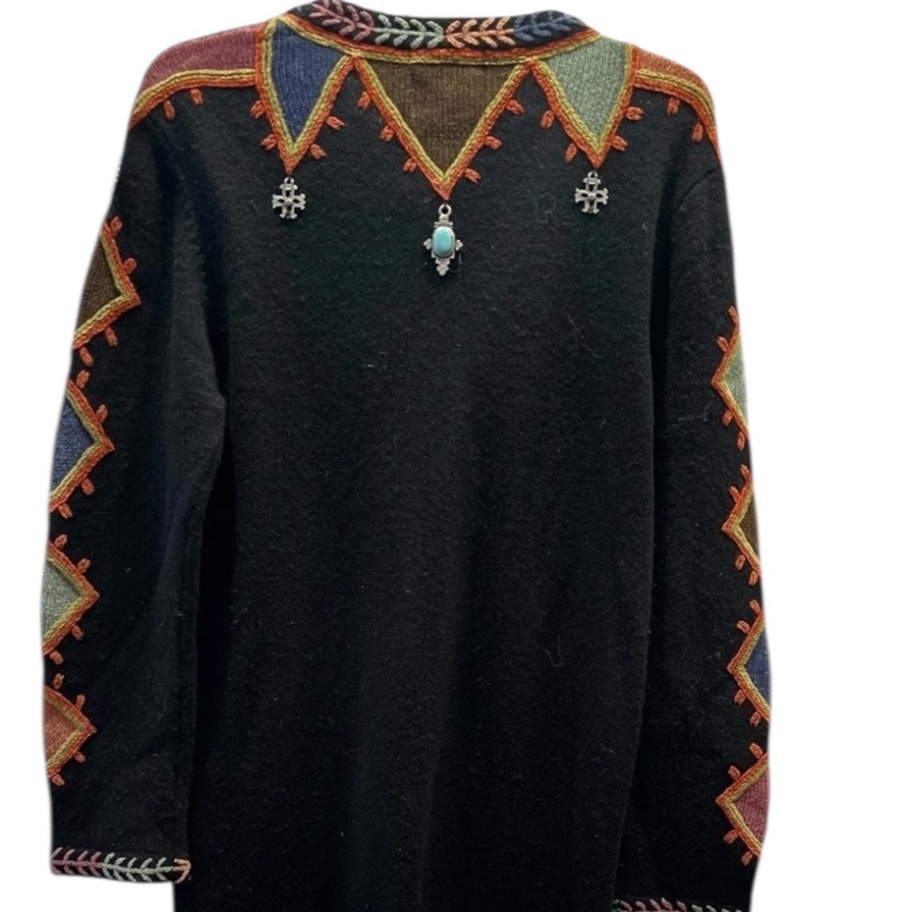 Double D Ranch extremely embellished embroidered ankle length jacket - Picture 3 of 11